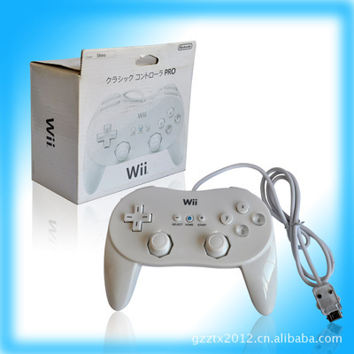 【热卖产品 WII牛角手柄PRO wii游戏配件】价格,厂家,图片,其他游戏机及周边,广州中天鑫电子科技-